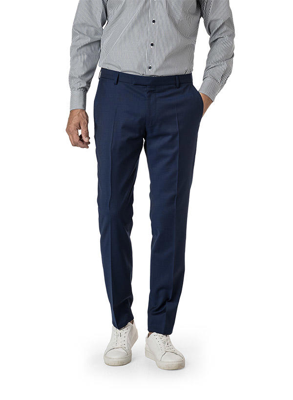 JOOP!, Hose, Slim Fit, Schurwoll-Stretch, royalblau