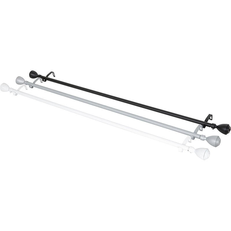 Home Gardinstang 120-210 cm sølv