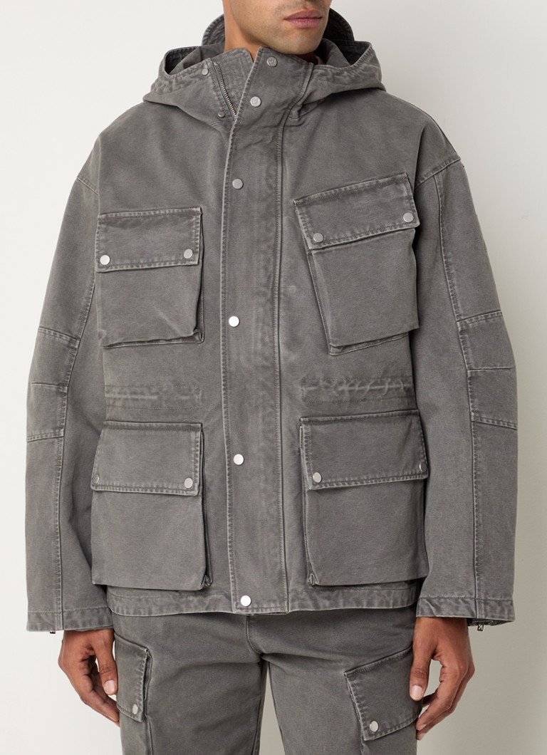 Represent Enduro jacket with hood and flap pockets