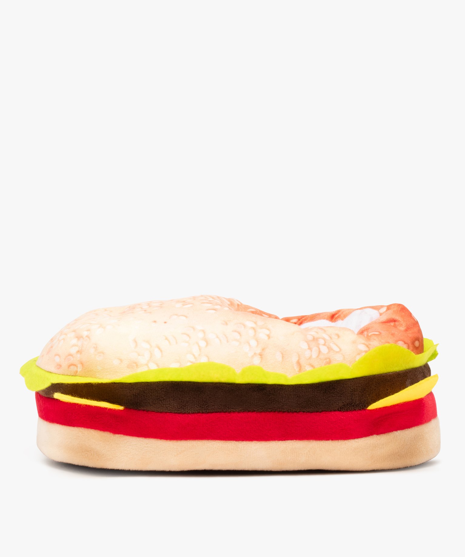 Chaussons homme en velours burger fantaisie multicolore | GEMO