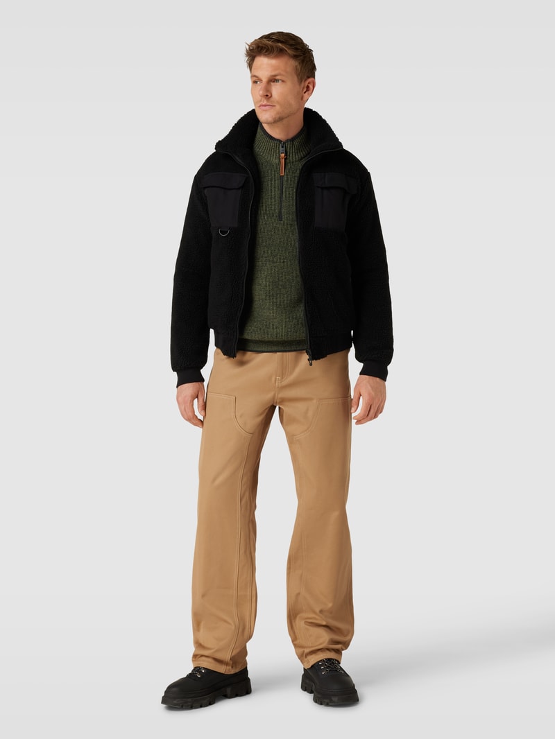 Troyer in melierter Optik in khaki