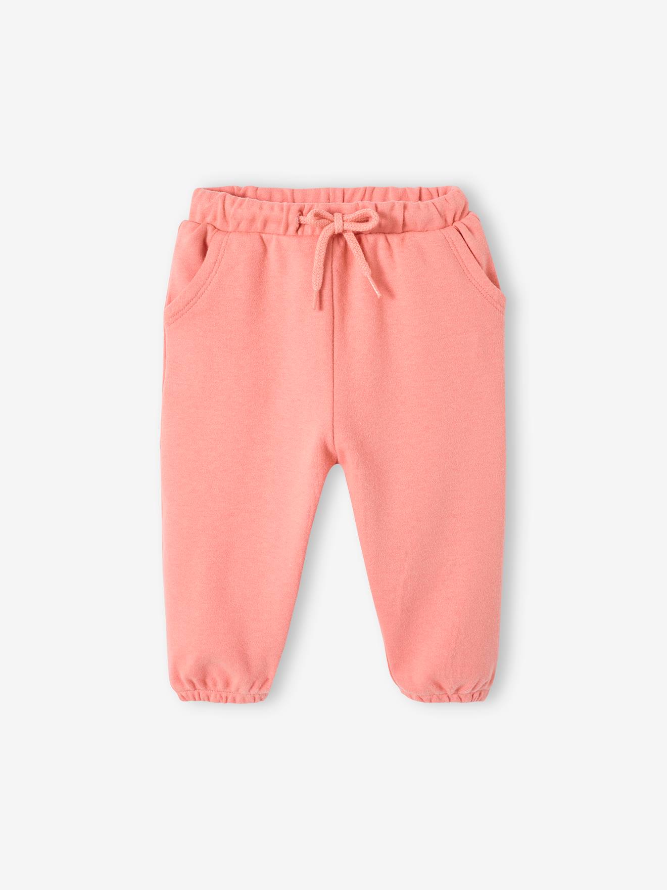 Vertbaudet Baby-Set: Sweatshirt & Hose, personalisierbar Oeko-Tex - blush