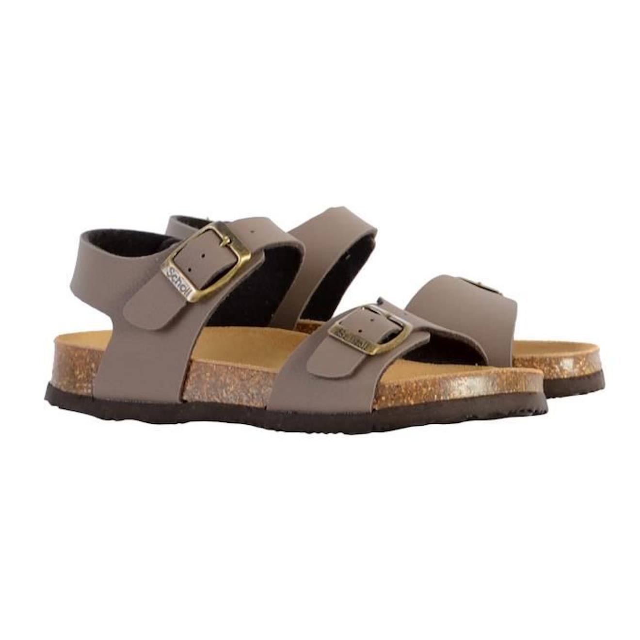 Mules Cuir Enfant Scholl Jean marron