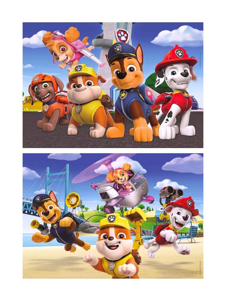 Paw Patrol 2x60tlg. Kinderpuzzle Paw Patrol in Bunt günstig kaufen 27