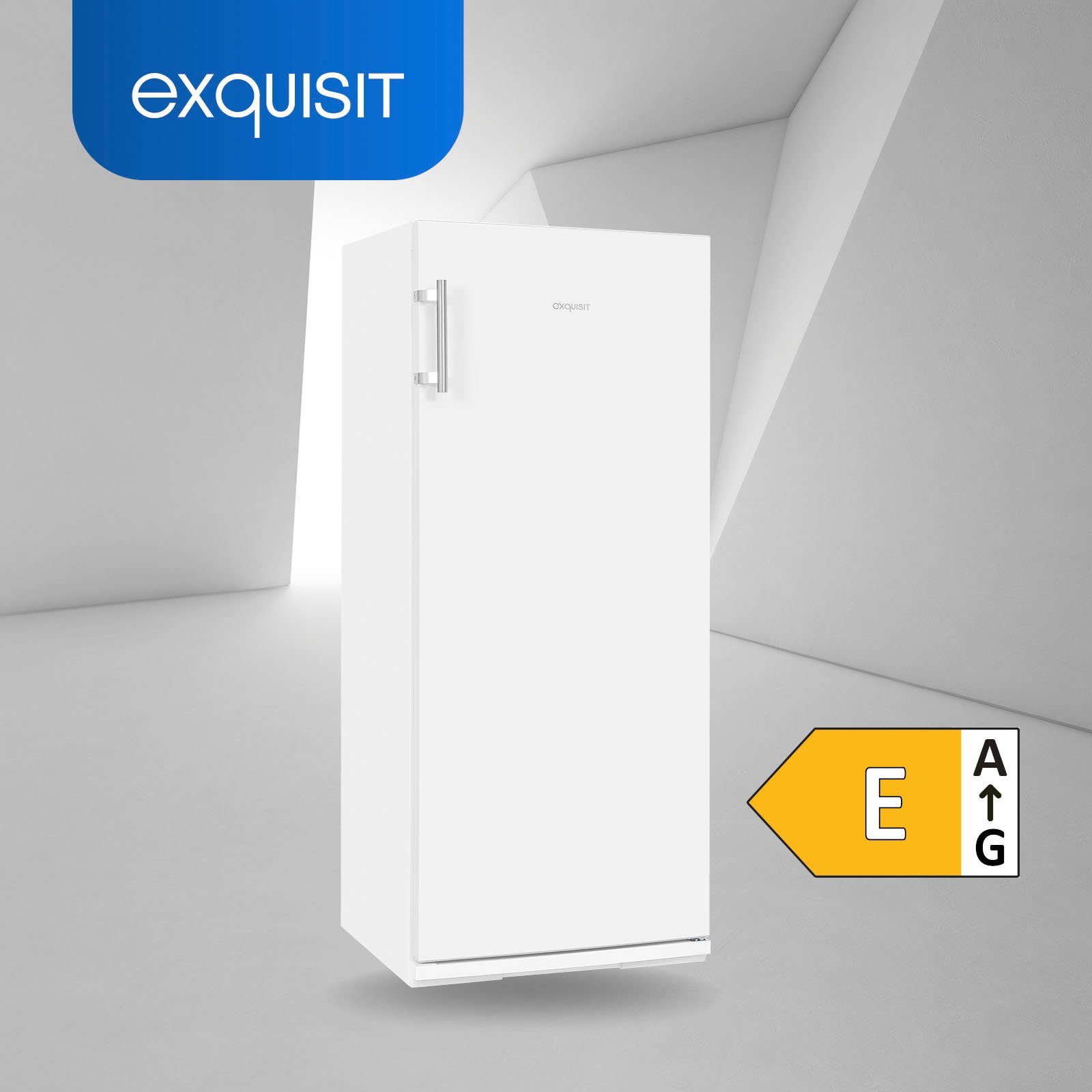 exquisit Gefrierschrank GS22-H-280E weiss, 145 cm hoch, 60 cm breit