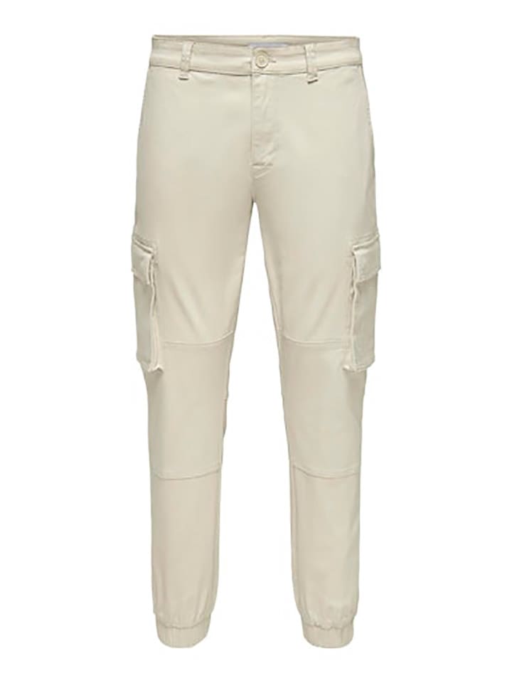 ONLY & SONS Cargohose in Beige günstig kaufen