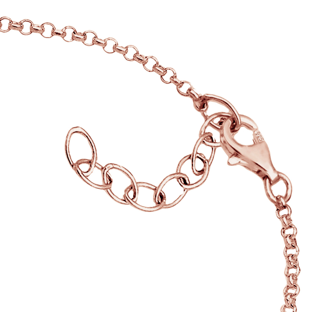 Elli Elli Bracelet Coeur Pendentif Bracelet Femme 925/1000 Argent Bracelet
