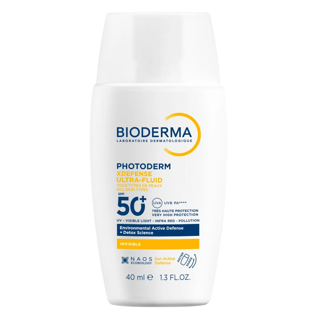 Photoderm XDefense Ultra-Fluid Invisible SPF50+ - Αντηλιακό προσώπου υψηλής προστασίας.