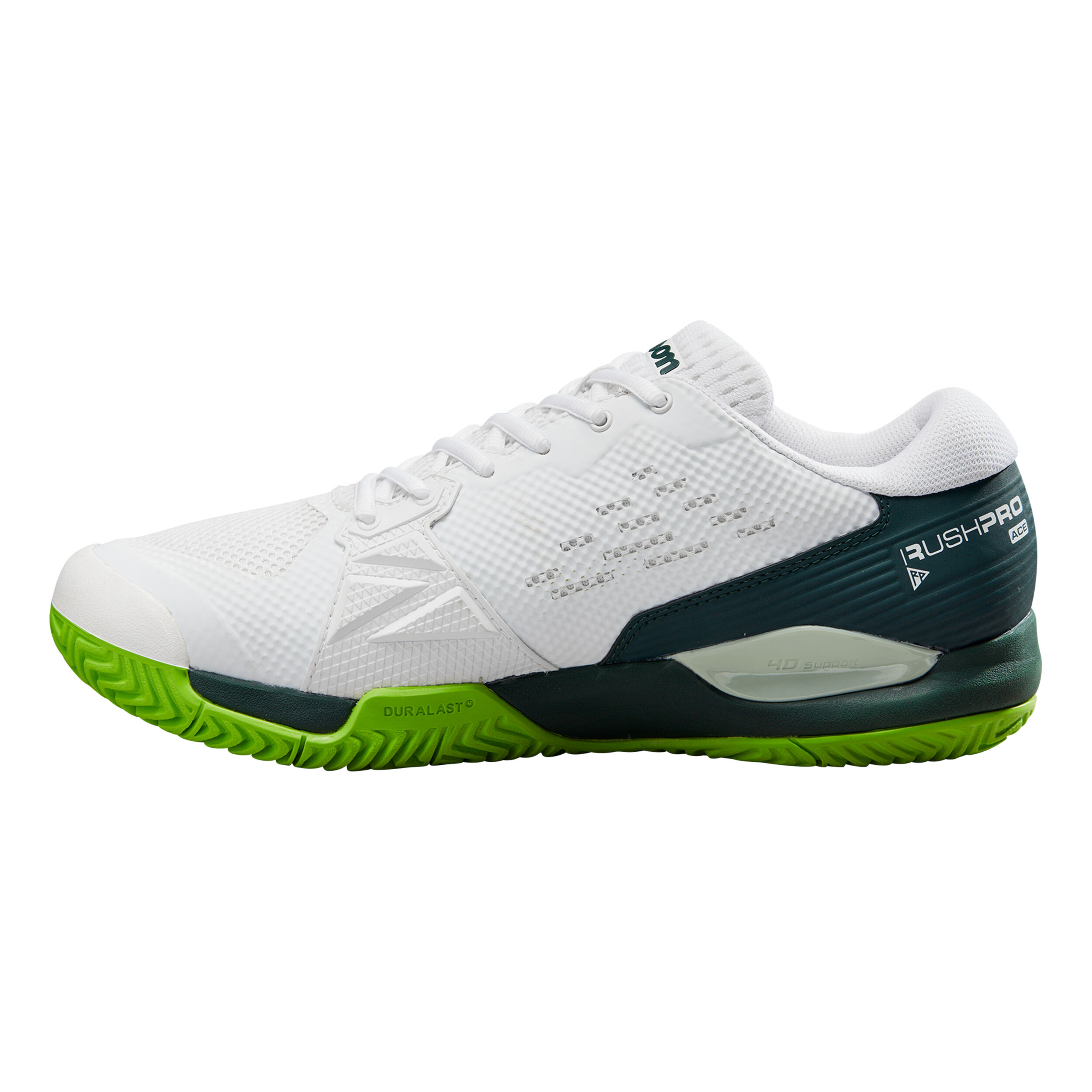 Rush Pro Ace Allcourtschuh Herren - Weiß, Grün