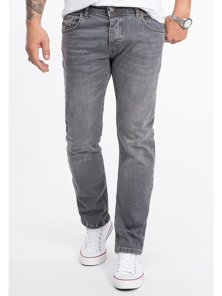 Rock Creek Jeans Straight Leg in Grau günstig kaufen