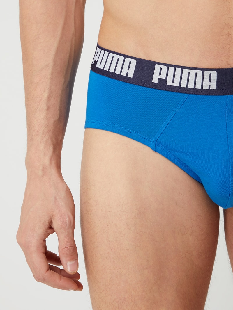 Slip mit Stretch-Anteil im 2er-Pack in royalblau