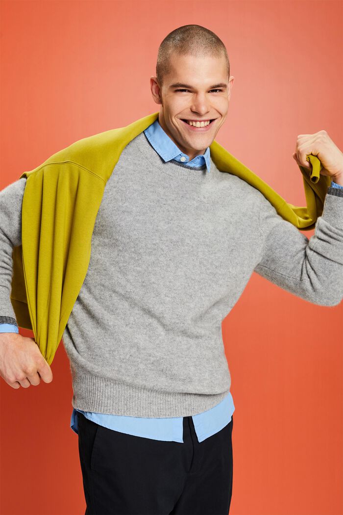 Kaschmirpullover mit Rundhalsausschnitt