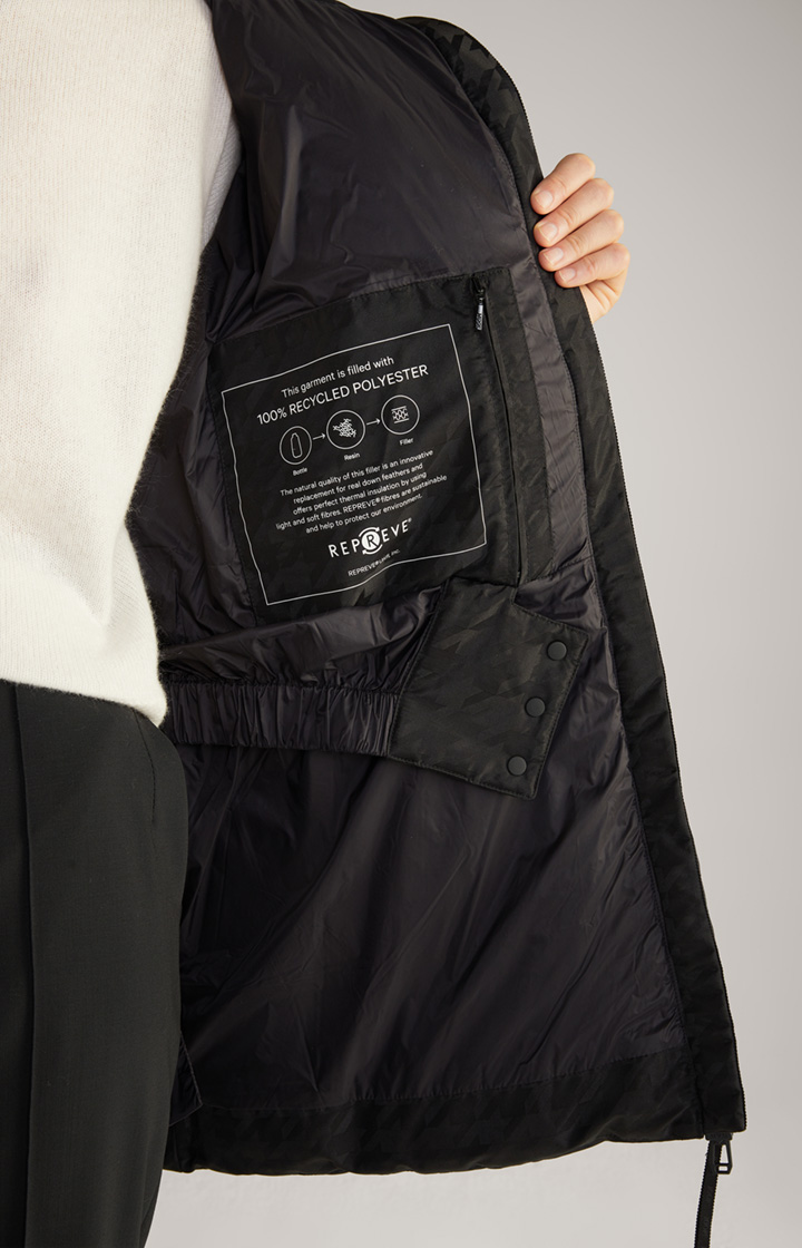 Jacke in Schwarz gemustert