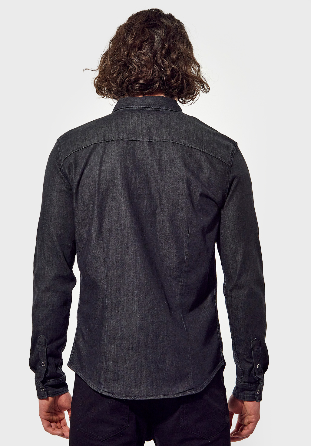 DIEGO  Chemise en jean cintrée Homme brut