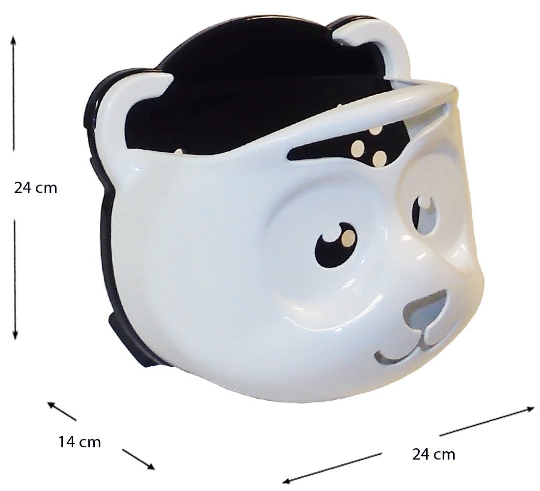 Maltex Badesitz 2 Teile Set -Badesitz Panda– Schwarz-Weiß - BABYBADESITZ+ SPIELZEUGBOX