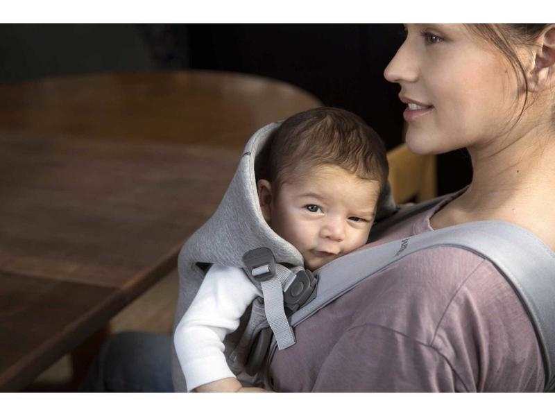 Porte-bébé Mini Gris clair en Jersey 3D