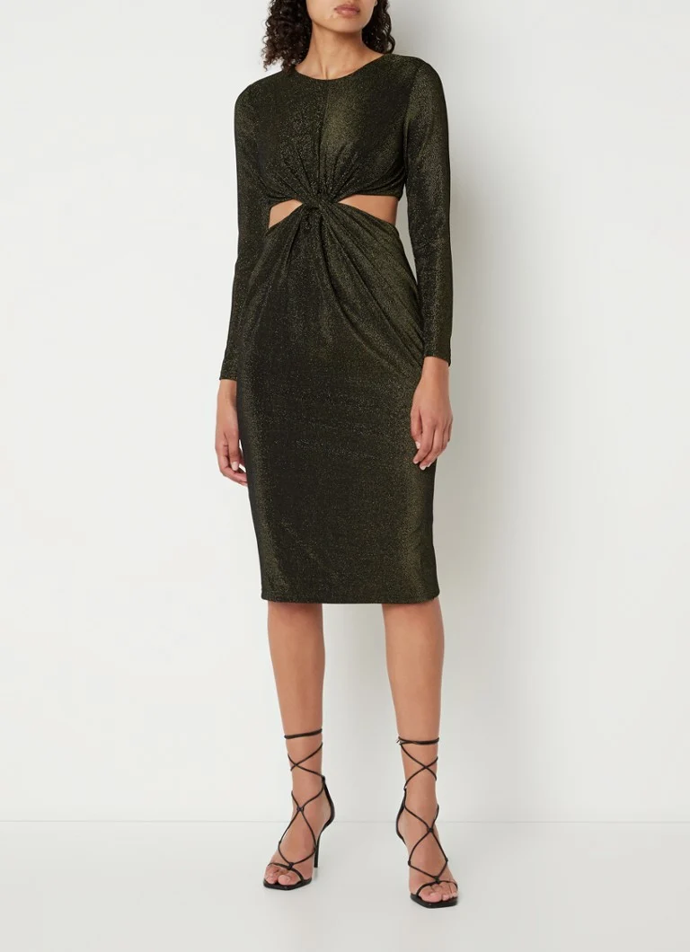 Rochie de seară Chi Chi London cu crăpături și mâneci lungi