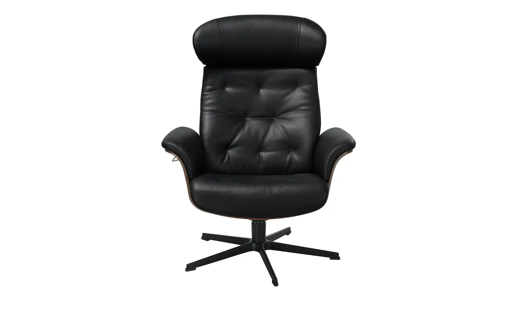 Sessel in Leder mit Knopfnaht