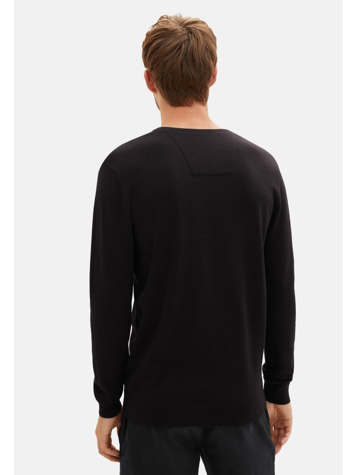 Tom Tailor Pullover 'Basic' in schwarz günstig kaufen