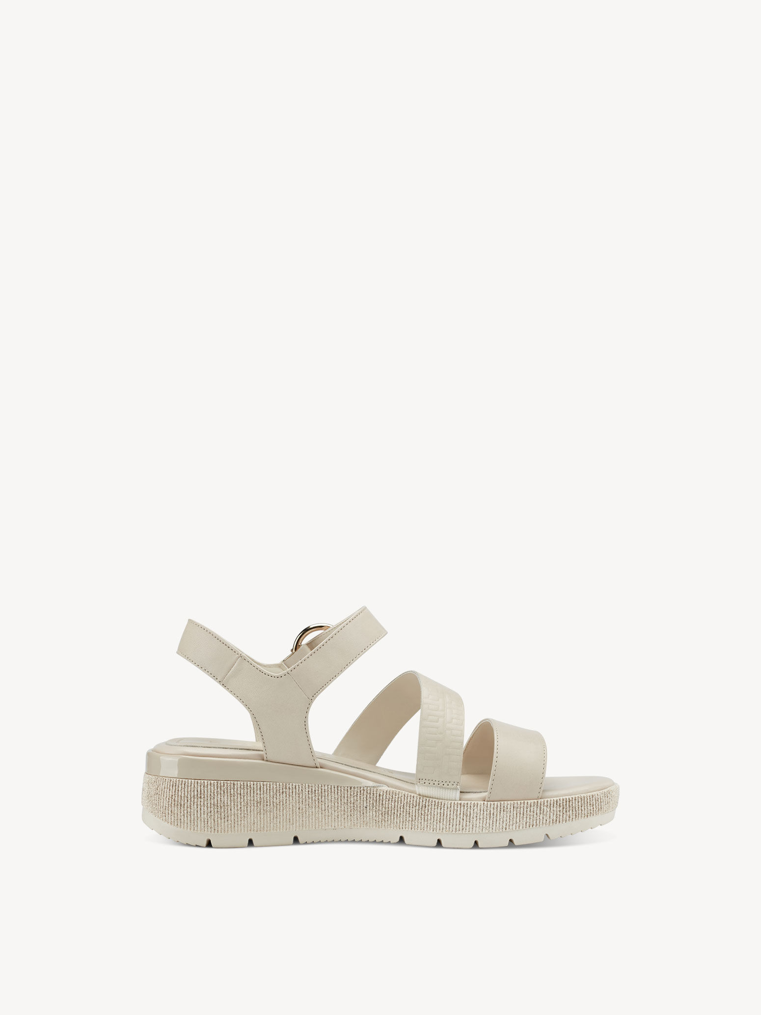 Sandale à talon - beige