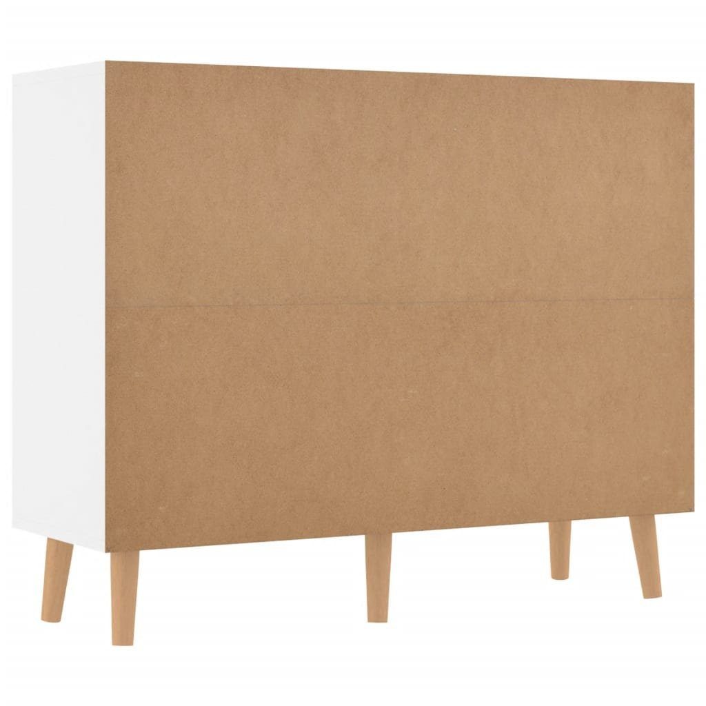 vidaXL Sideboard Sideboard Hochglanz-Weiß 90x30x72 cm Holzwerkstoff (1 St)