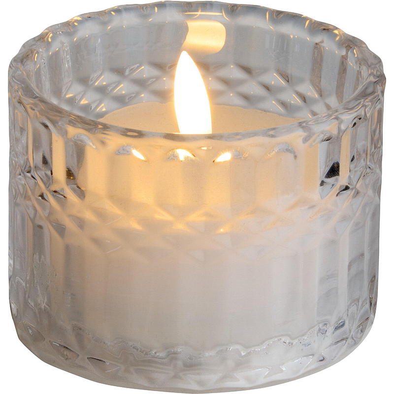 Vie Selected LED-lys i glass ø 9x6,5 cm, klar