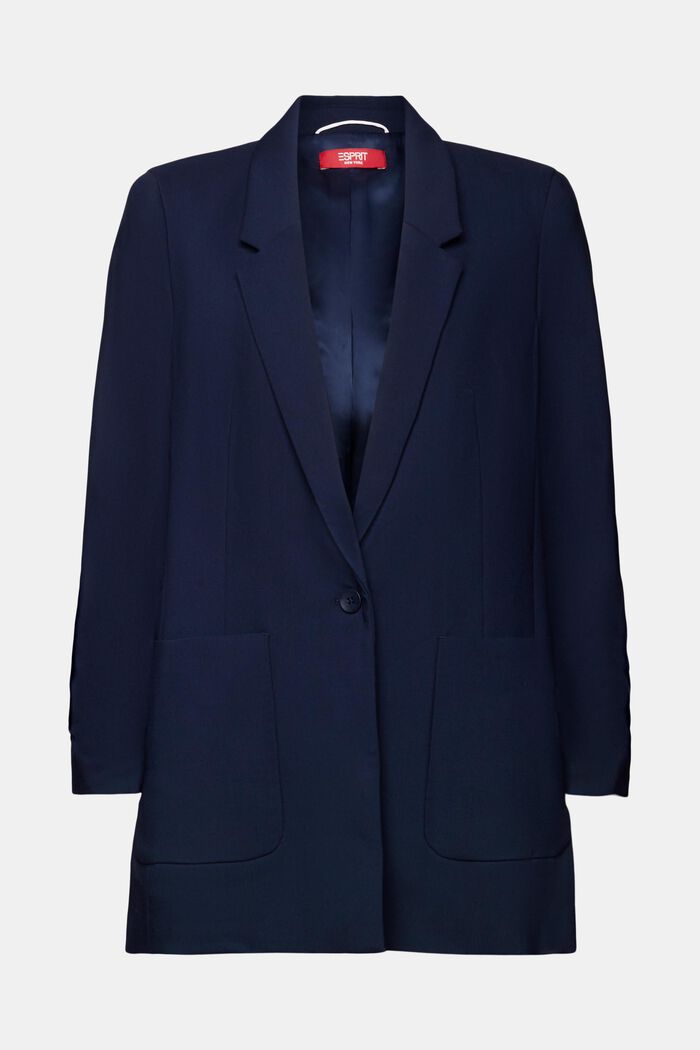 Blazer mit drapierten Ärmeln
