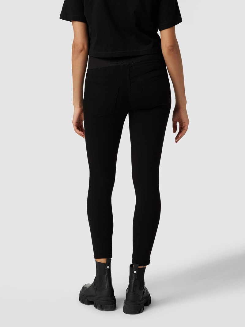 Umstands-Leggings mit elastischem Bund in schwarz