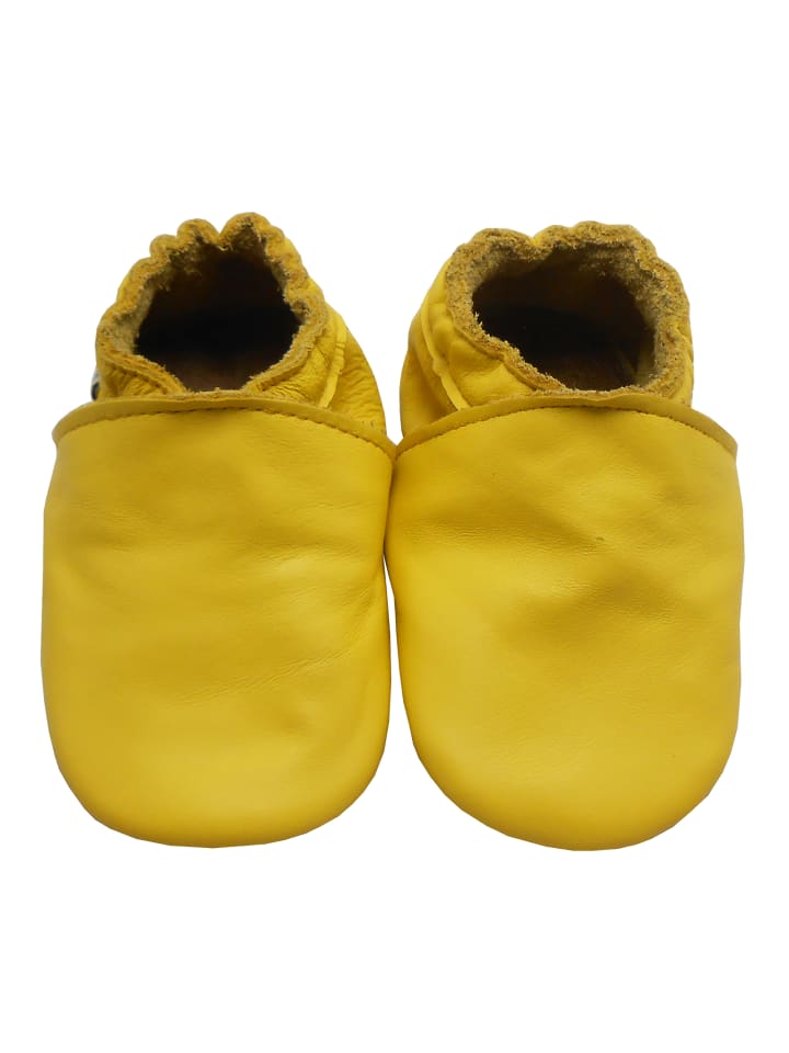 Yalion Baby Leder-Krabbelschuhe in Gelb günstig kaufen