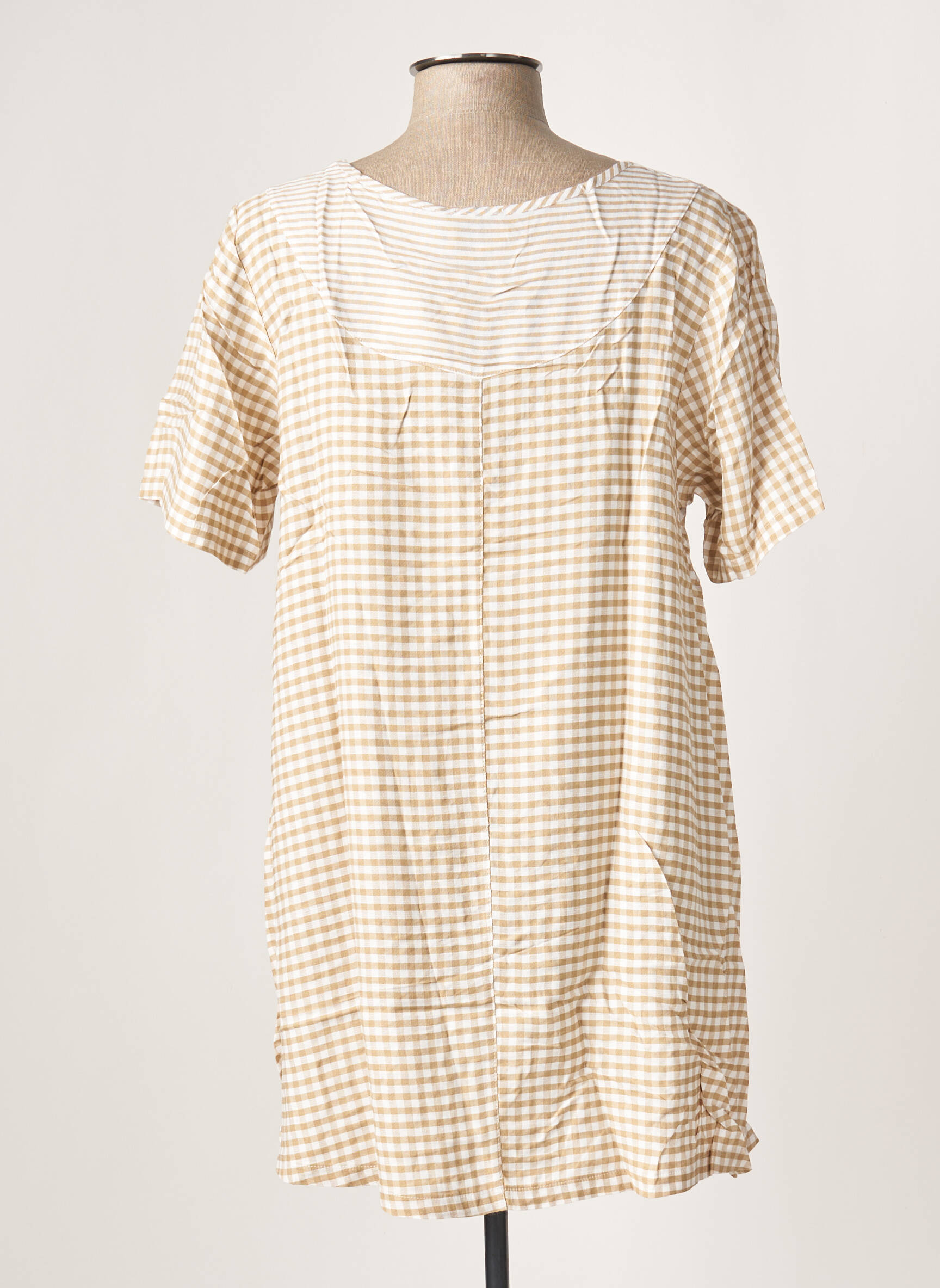 G Oze Tuniquemanchecourte Femme couleur beige
