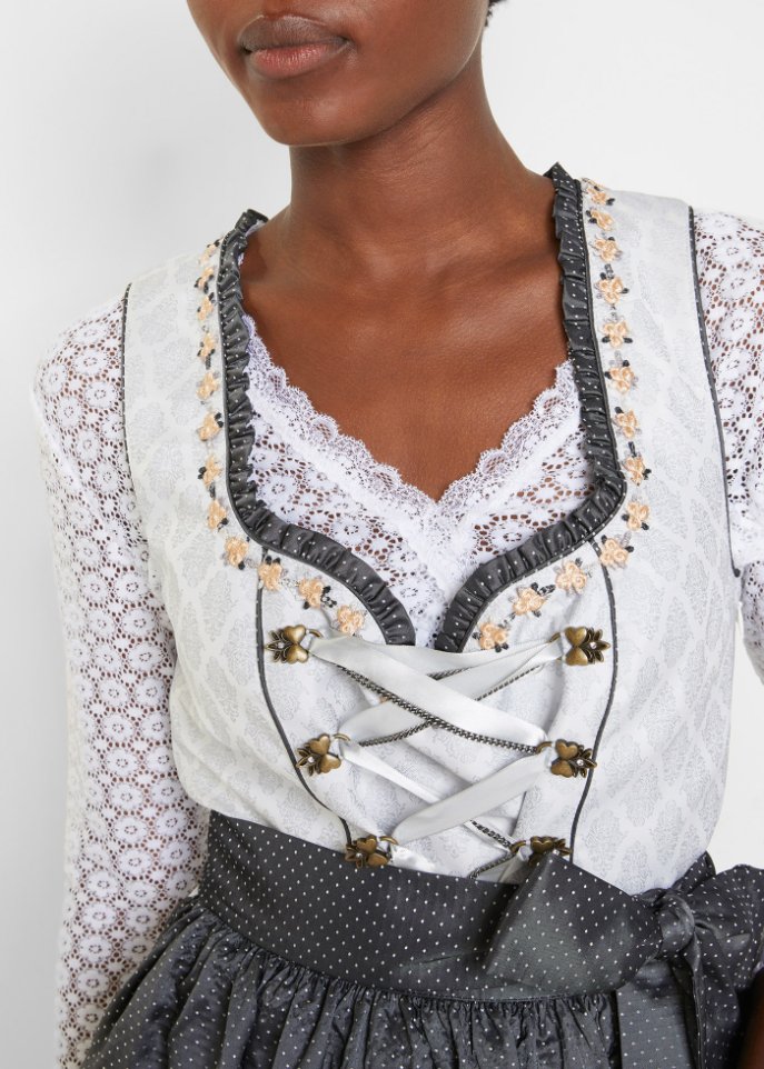 Dirndl mit Schürze, kniefrei (2-tlg. Set)