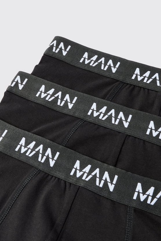 3er-Pack mittellange Man-Dash Boxershorts