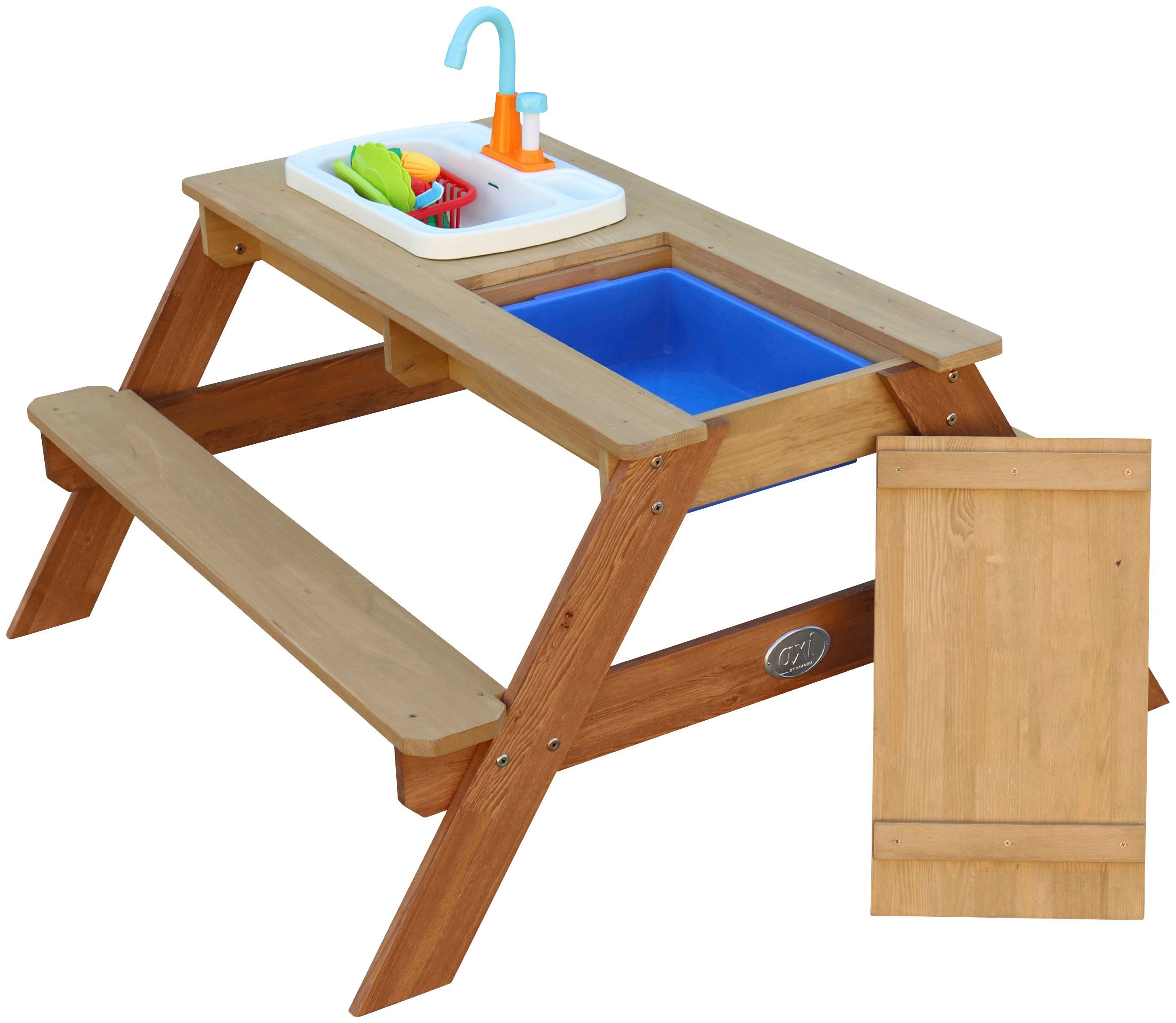 AXI Garten-Kindersitzgruppe, Picknicktisch mit Spielküchenspüle