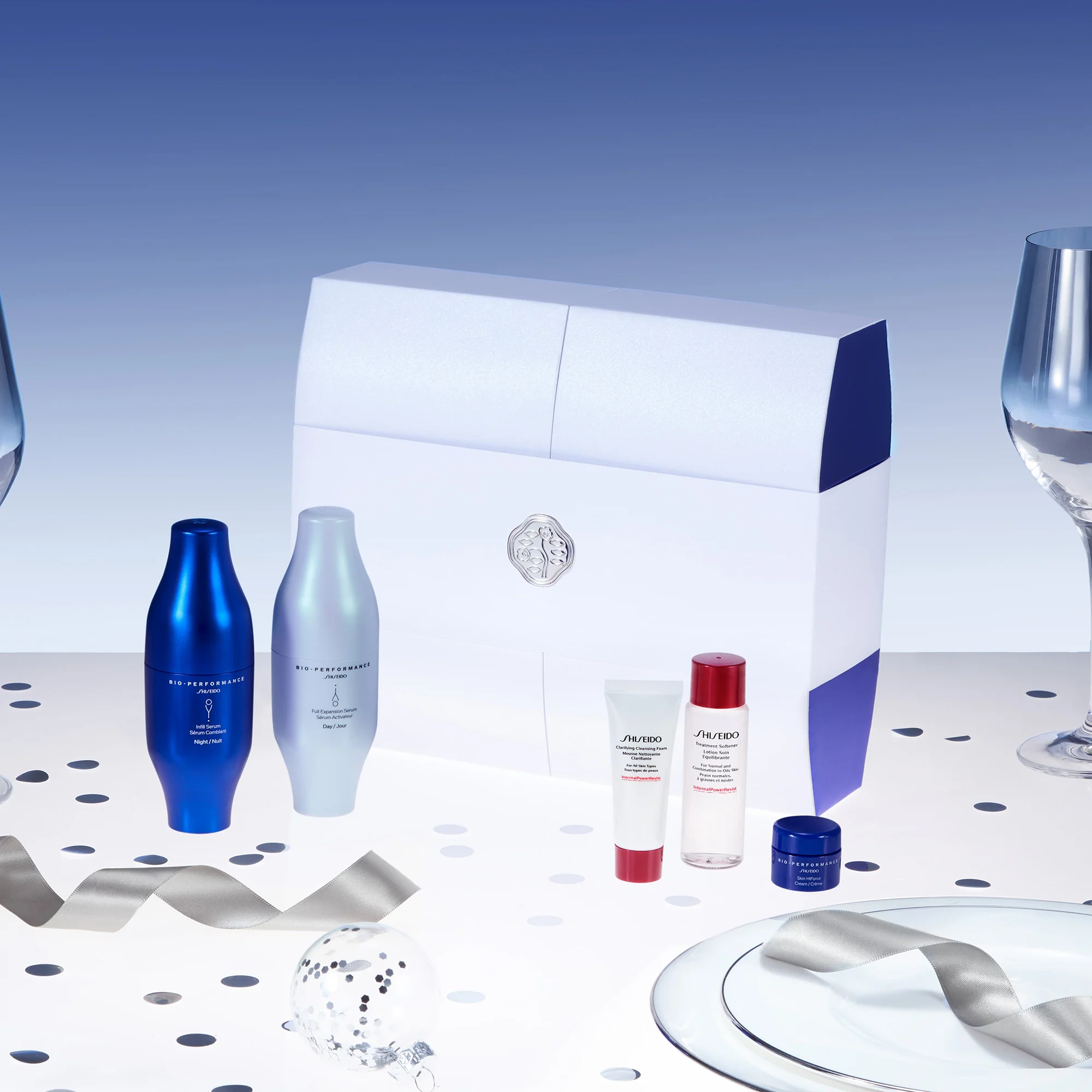 Bio-Performance Bop Skin Filler Deluxe svētku komplekts - liftinga komplekts, liftinga dienas krēms