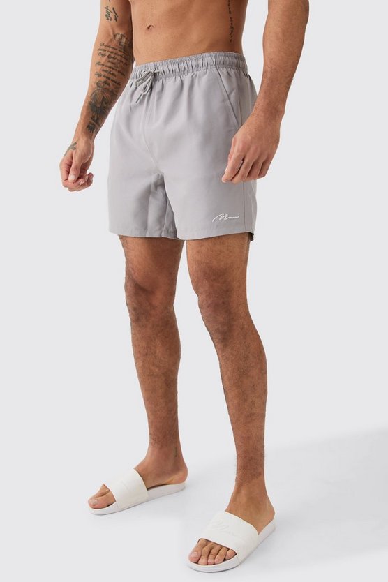 2er-Pack mittellange Man Signature Badehose