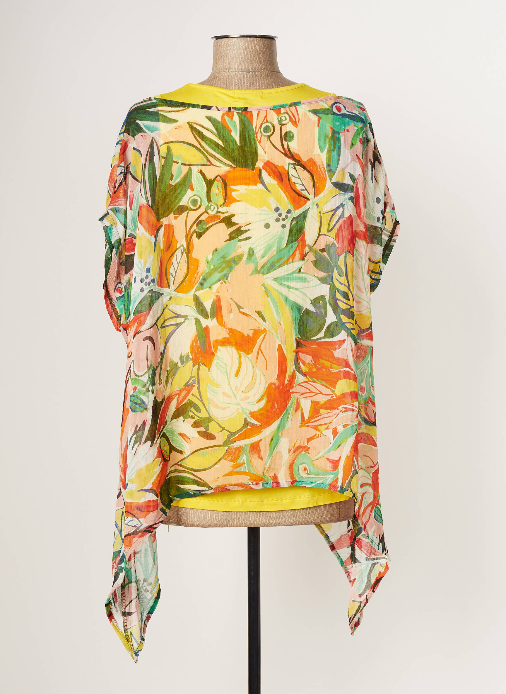 Paul Brial Tuniquemanchecourte Femme couleur jaune