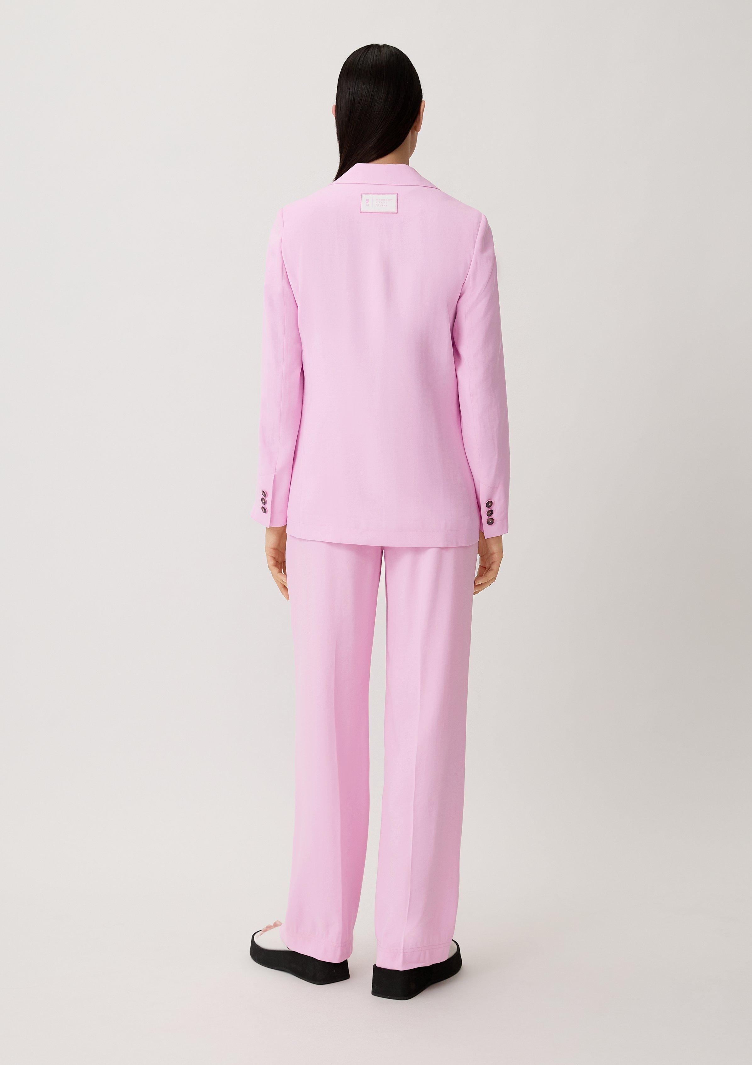 Blazer aus Viskosemix - rosa