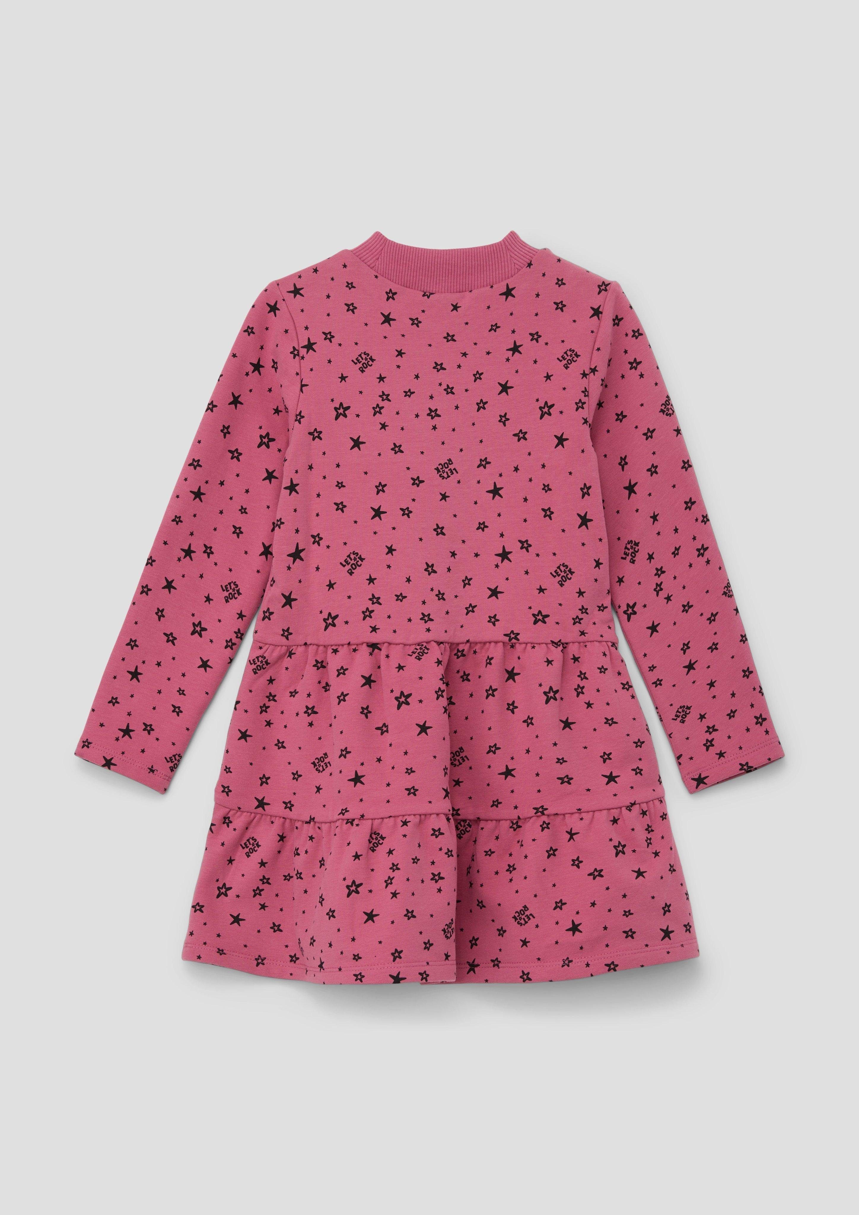 s.Oliver Minikleid Sweatkleid mit Volants Volants