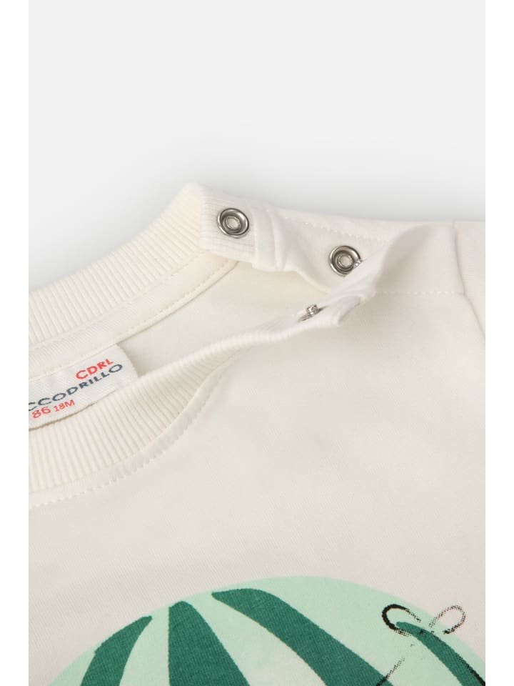 Coccodrillo T-shirt mit langen Ärmeln in ecru günstig kaufen