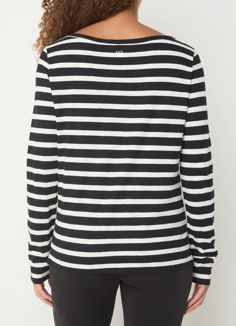 10DAYS Longsleeve with stripe print