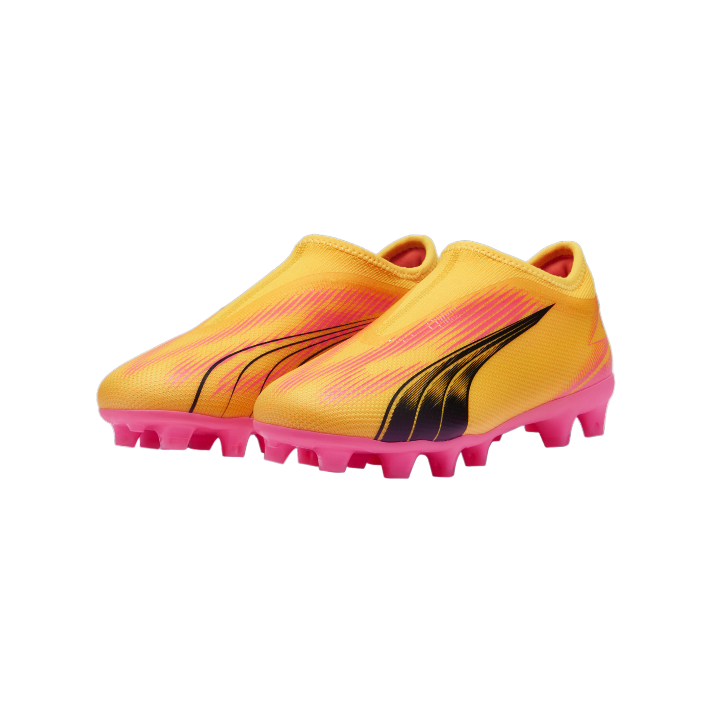 PUMA ULTRA Match LL FG/AG Jr Kids Orange Schwarz F03