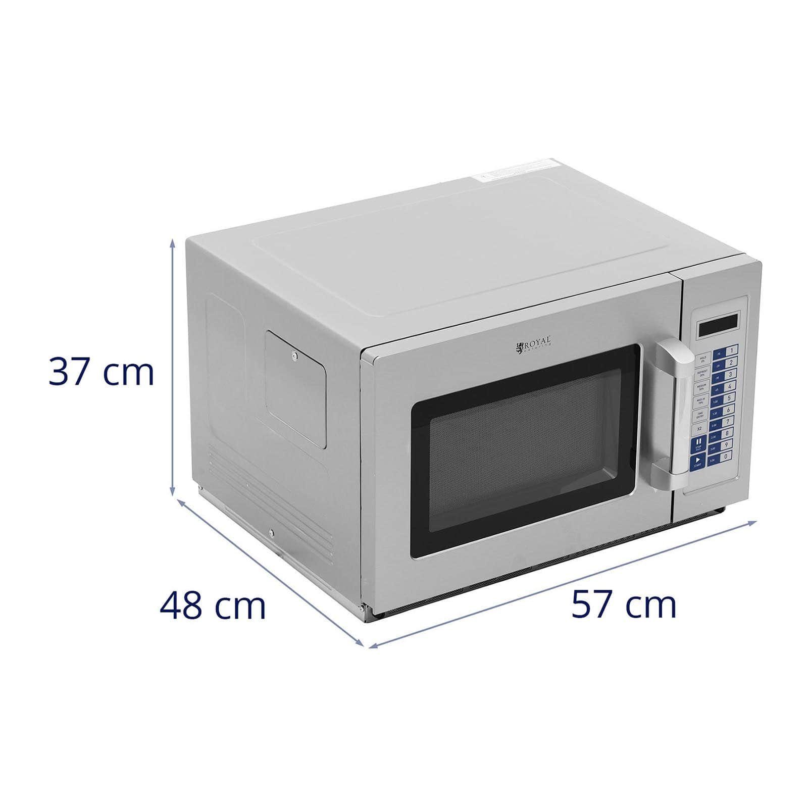 Royal Catering Mikrowelle Gastro-Mikrowelle Mikrowellenherd Mikrowelle Edelstahl Timer 3200 W 34