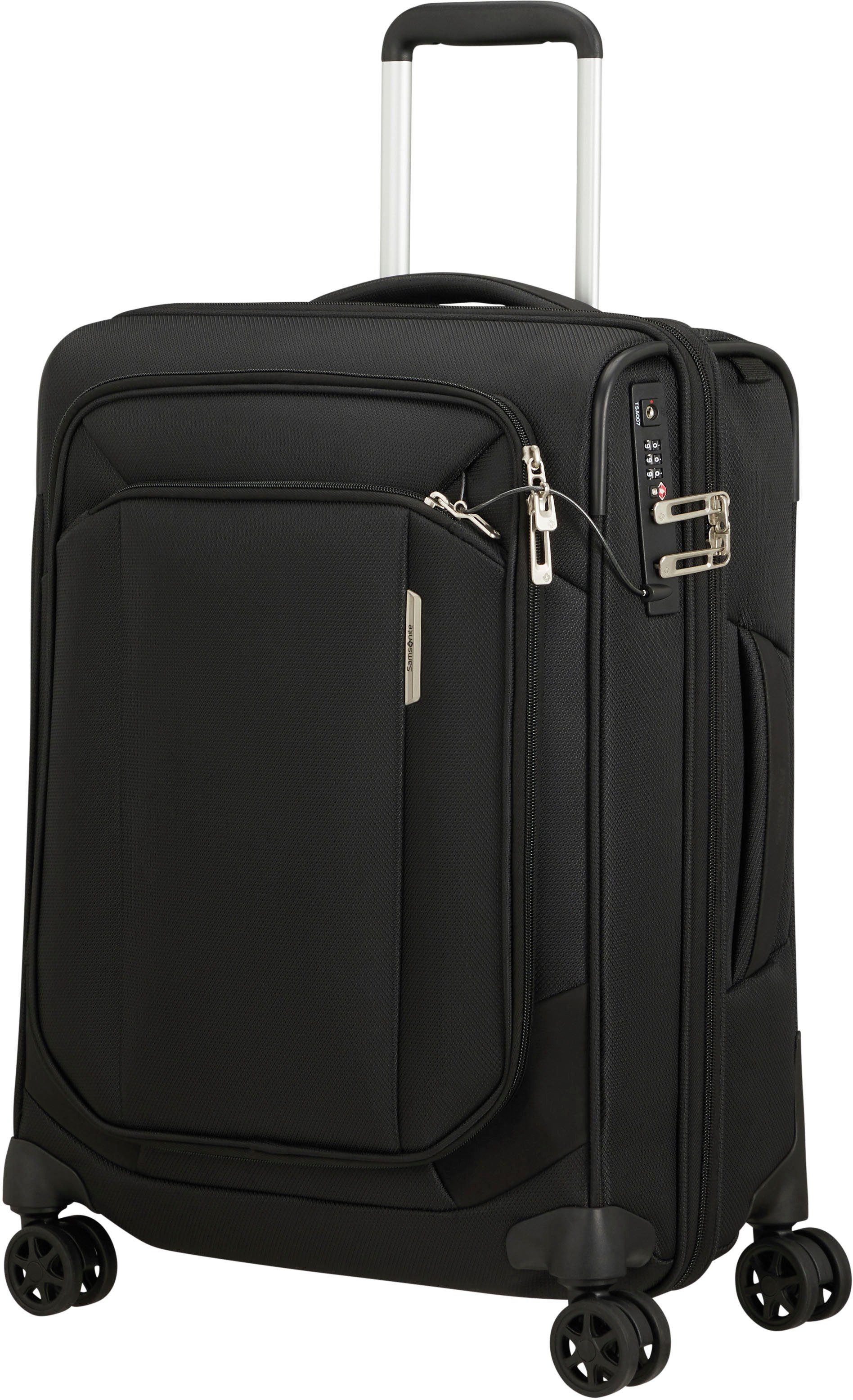 Samsonite Weichgepäck-Trolley Respark, ozone black, 55 cm, 4 Rollen, mit Volumenerweiterung