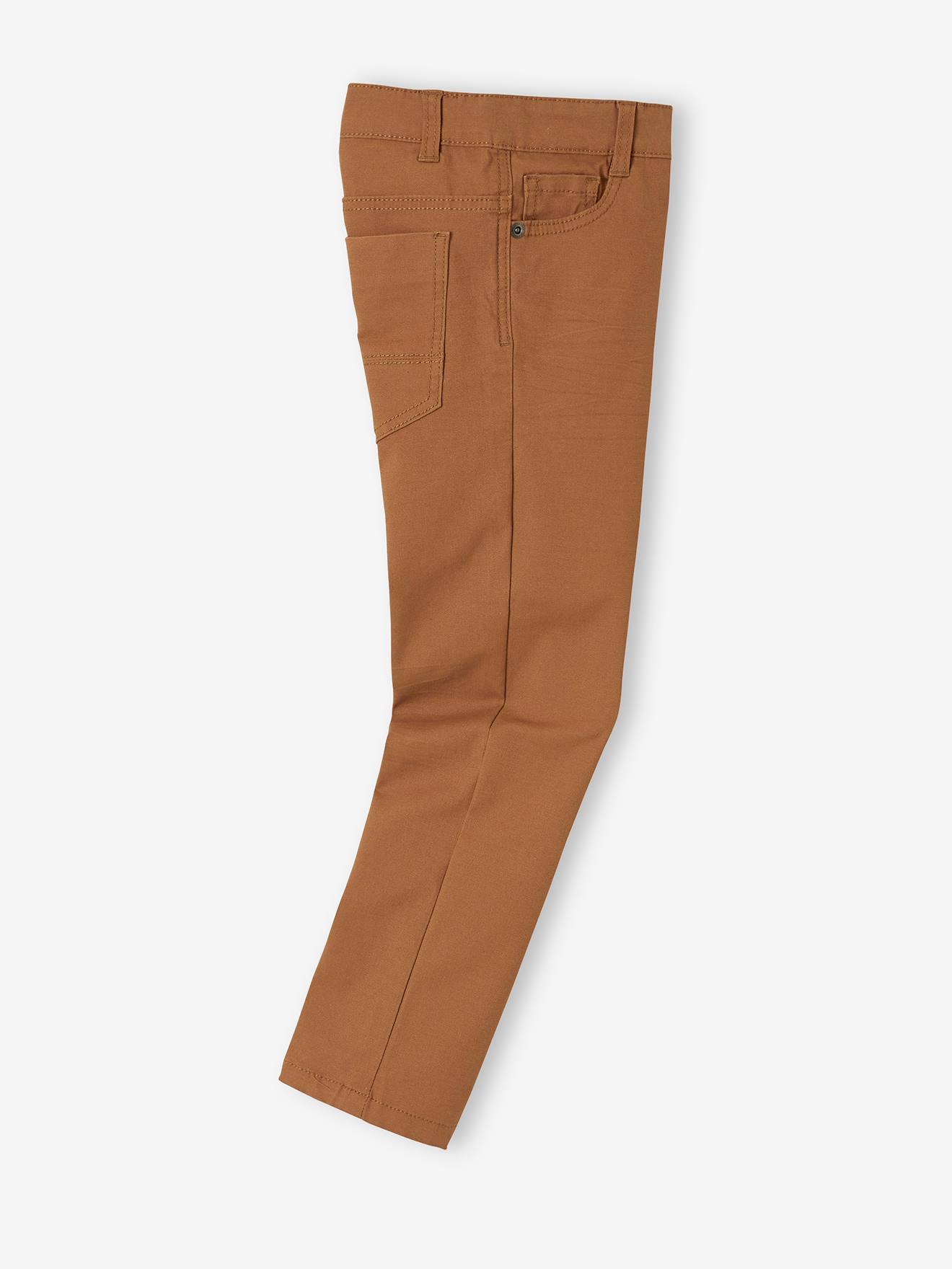 Pantalon droit indestructible garçon kaki fonce