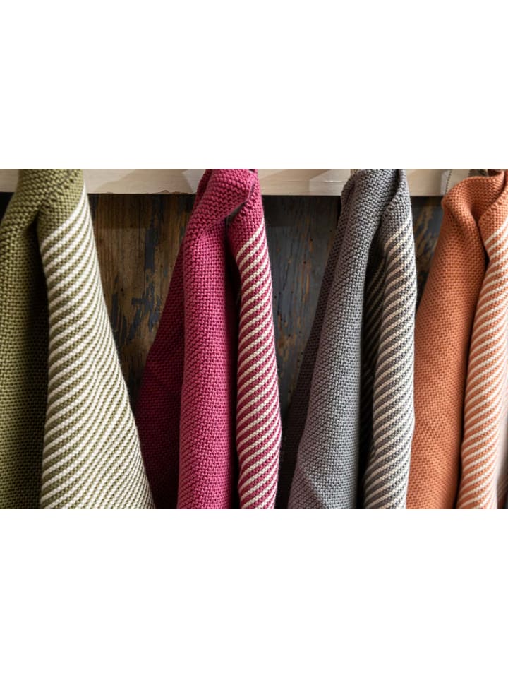 Solwang Wischtücher mit Streifen Bordeaux Rot / Natur 2er Set günstig kaufen onesize