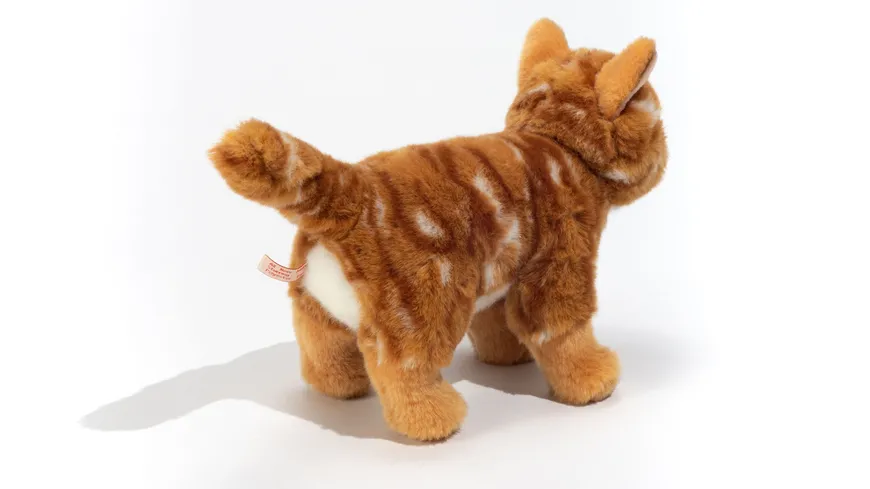 Teddy-Hermann - Katze stehend rot getiegert 20 cm