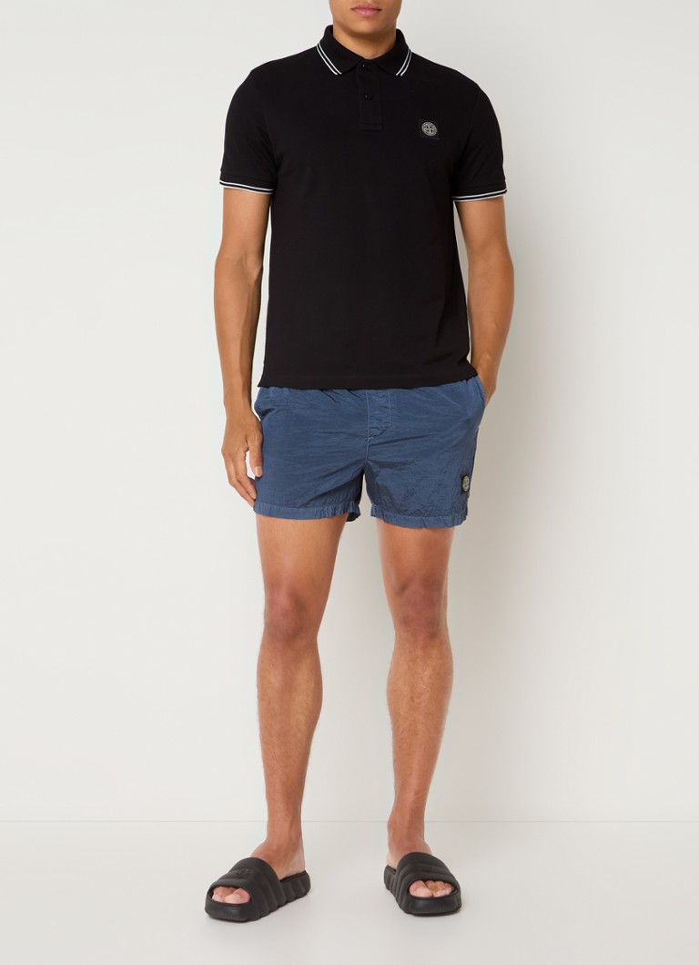 Πόλο μπλουζάκι Stone Island 2SC18 από βαμβακερό πικέ κανονικής εφαρμογής με επένδυση στα μανίκια