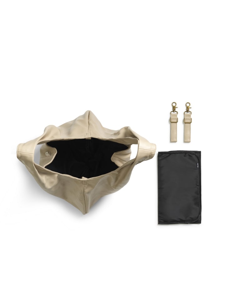 Elodie Details Wickeltasche - Draped Tote Pure Khaki in Beige günstig kaufen onesize