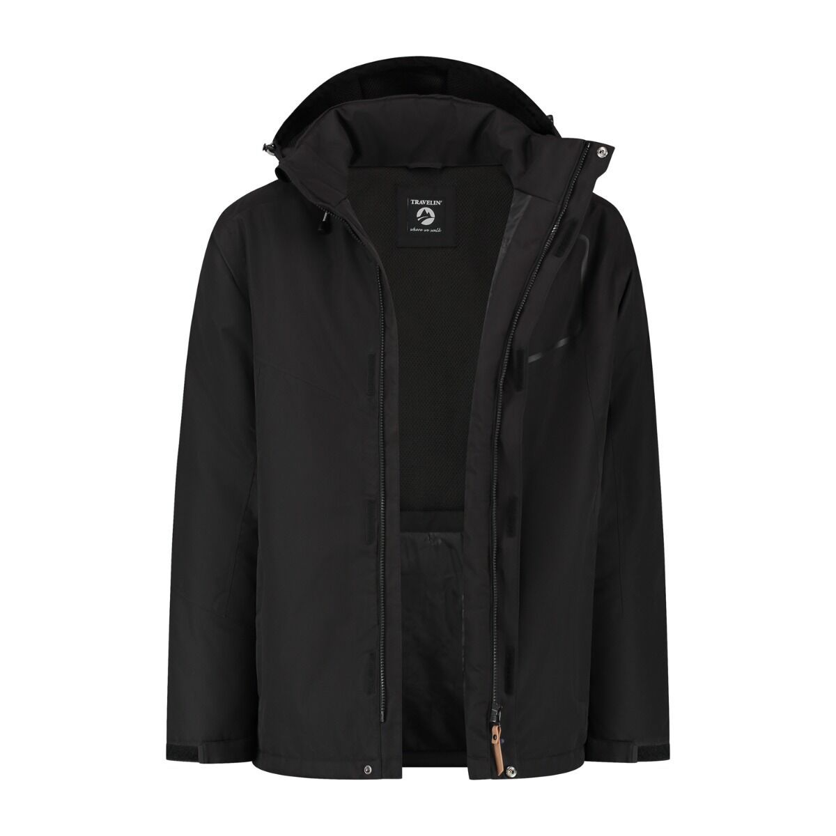Travelin' Pontus Black Herrenjacke