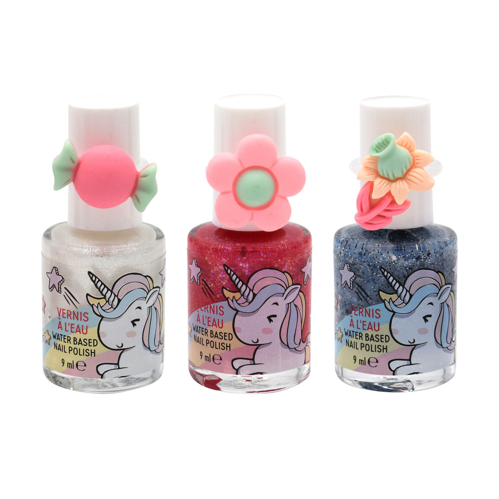 takecare Coffret de 3 vernis à l'eau  Licorne Vernis à l'eau